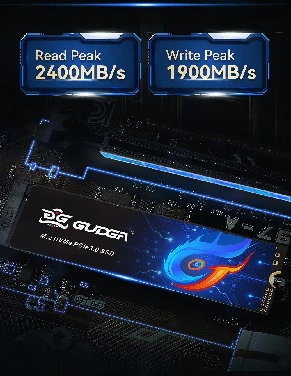 M.2 2280 NVMe PCIE3.0X4 Hard Disk Drive Internal SSD